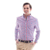 Shoals Club Button Down Shirt in Red Check by Bald Head Blues - Country Club Prep