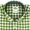 Short Sleeve Classic Gingham Woven Button Down by Lacoste - Country Club Prep