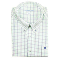 Sonar Plaid Sport Shirt in Starboard White by Southern Tide - Country Club Prep