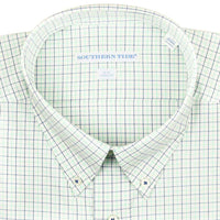 Sonar Plaid Sport Shirt in Starboard White by Southern Tide - Country Club Prep