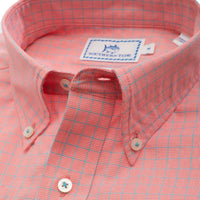South of Broad Plaid Sport Shirt in Sunset by Southern Tide - Country Club Prep