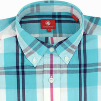 Southern Shirt in Turquoise Plaid by Southern Proper - Country Club Prep