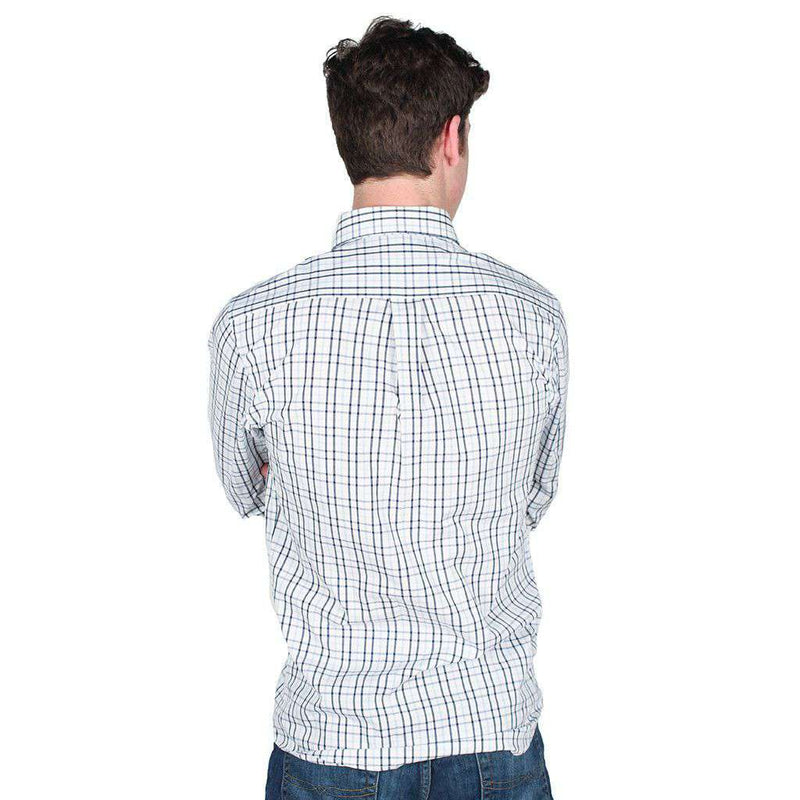 Sport Shirt in Navy and Baby Blue Gingham by Coast - Country Club Prep