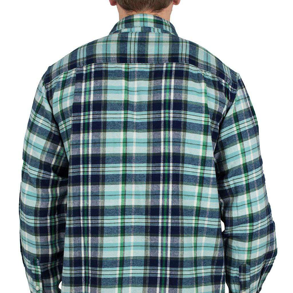 Sportsman Field Flannel Shirt in Blue by Southern Proper - Country Club Prep