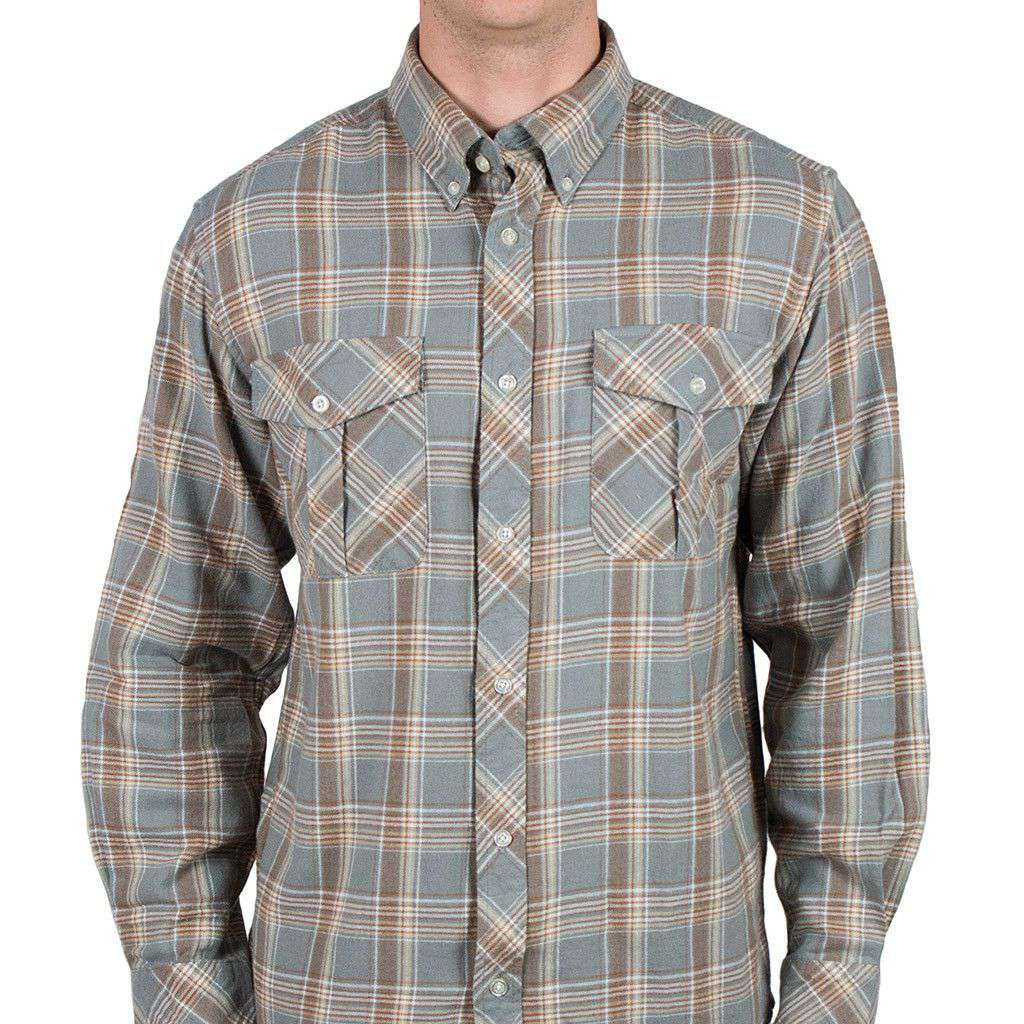 Sportsman Field Flannel Shirt in Grey by Southern Proper - Country Club Prep