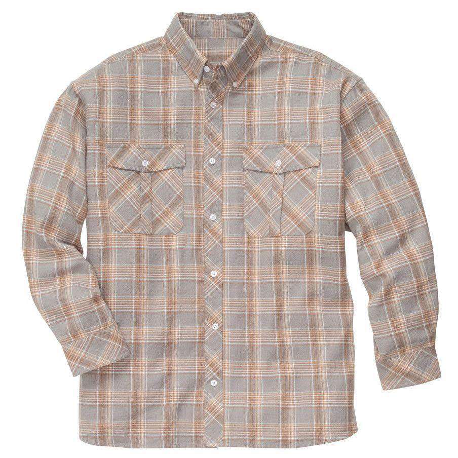 Sportsman Field Flannel Shirt in Grey by Southern Proper - Country Club Prep