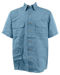 Technical Fishing Shirt in Blue by AFTCO - Country Club Prep