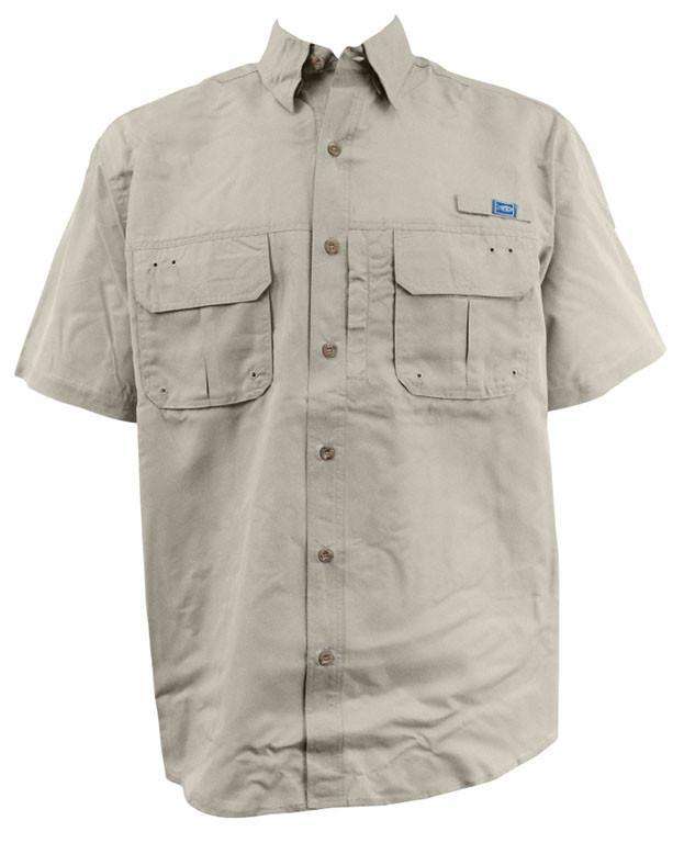 Technical Fishing Shirt in Khaki by AFTCO - Country Club Prep