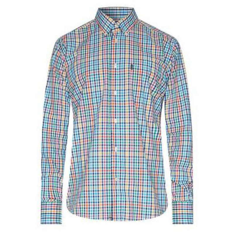 Terence Tailored Fit Button Down in Aqua by Barbour - Country Club Prep