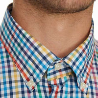 Terence Tailored Fit Button Down in Aqua by Barbour - Country Club Prep