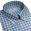 The Aberdeen Button Down in Green and Blue by Bird Dog Bay - Country Club Prep