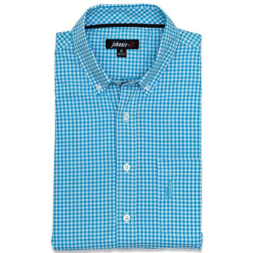The Berner Button-Down in Blue Mist by Johnnie-O - Country Club Prep