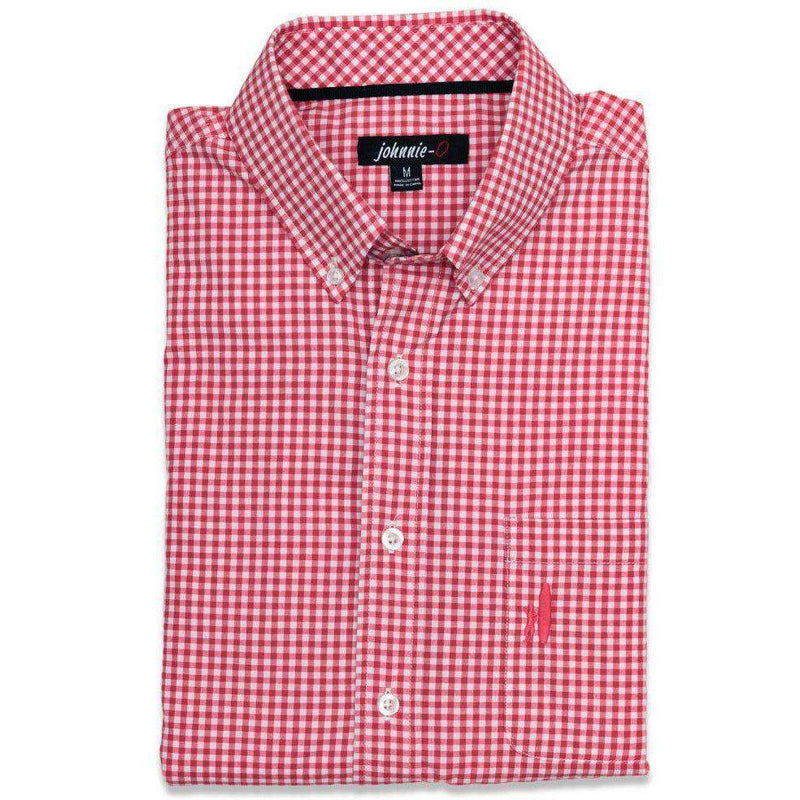 The Berner Button-Down in Samba Red by Johnnie-O - Country Club Prep