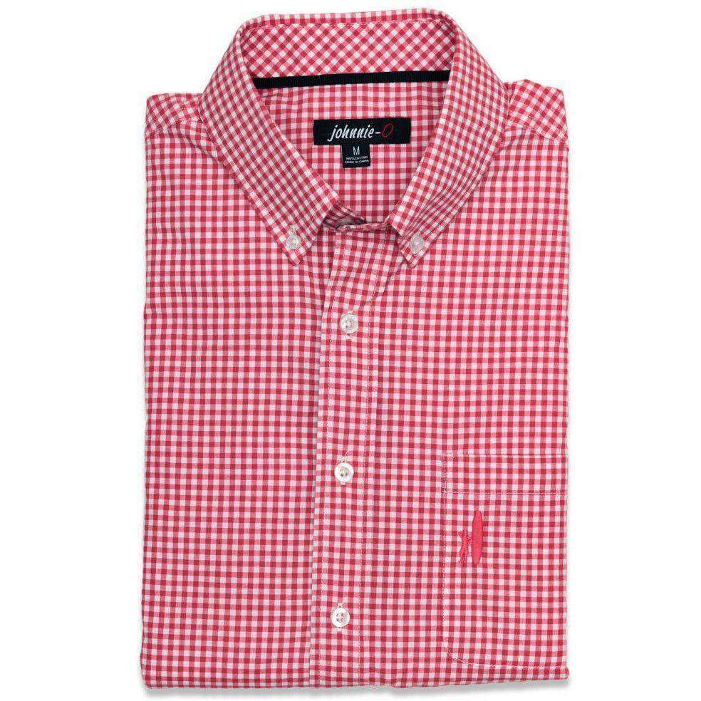 The Berner Button-Down in Samba Red by Johnnie-O - Country Club Prep