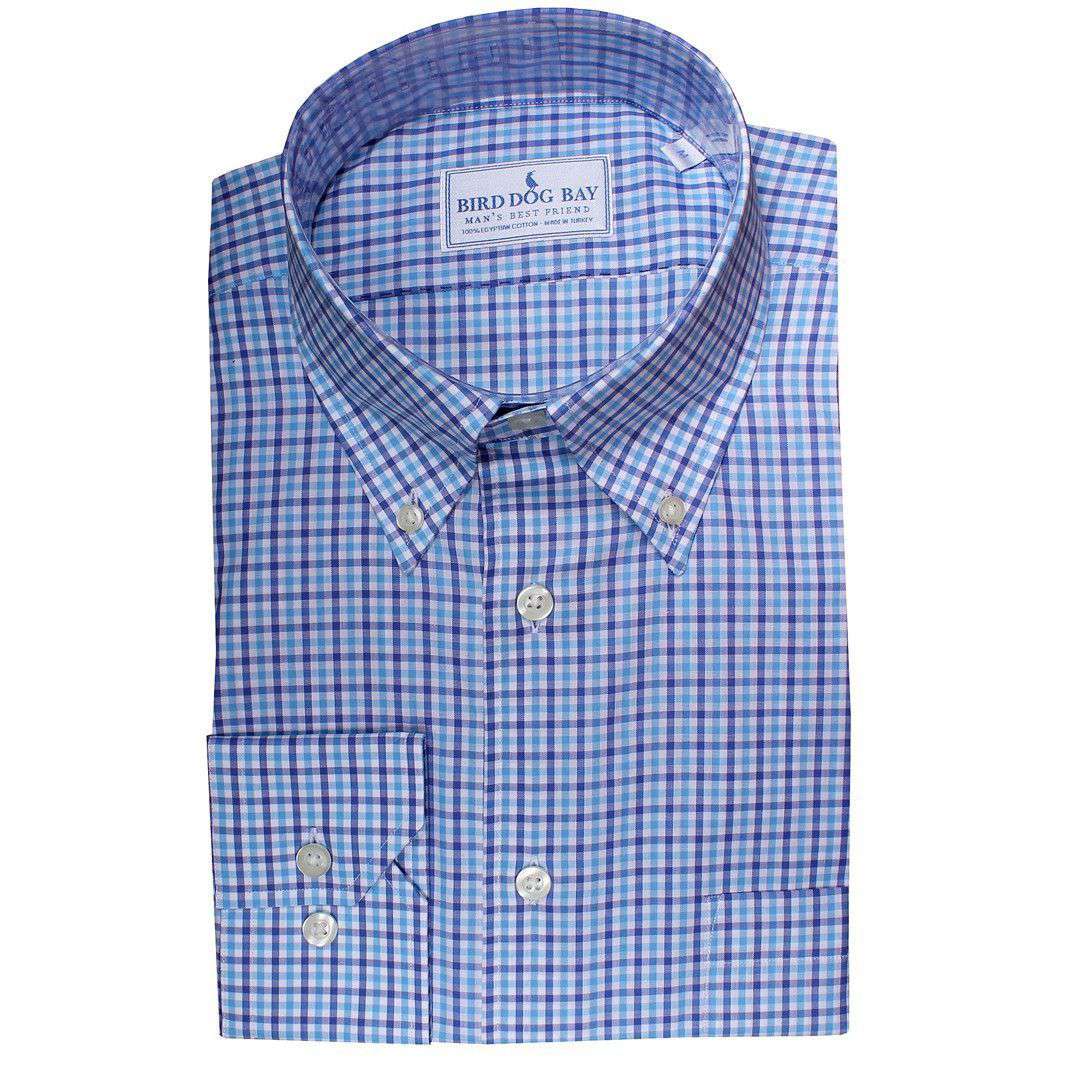 The Berwyn Button Down in Blue by Bird Dog Bay - Country Club Prep