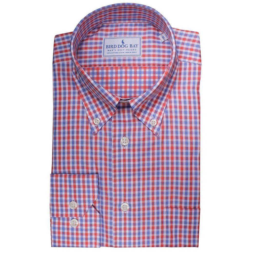 The Chamberlain Button Down in Red, White and Blue by Bird Dog Bay - Country Club Prep