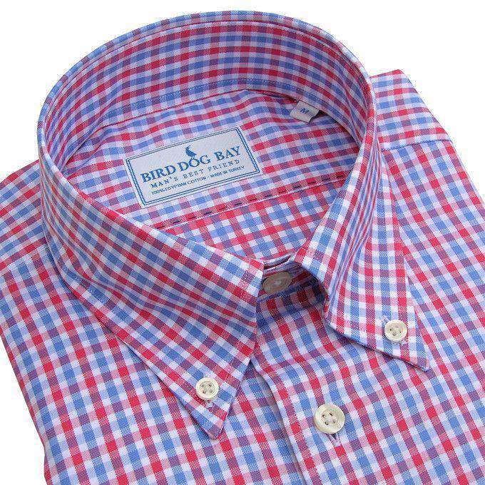 The Chamberlain Button Down in Red, White and Blue by Bird Dog Bay - Country Club Prep