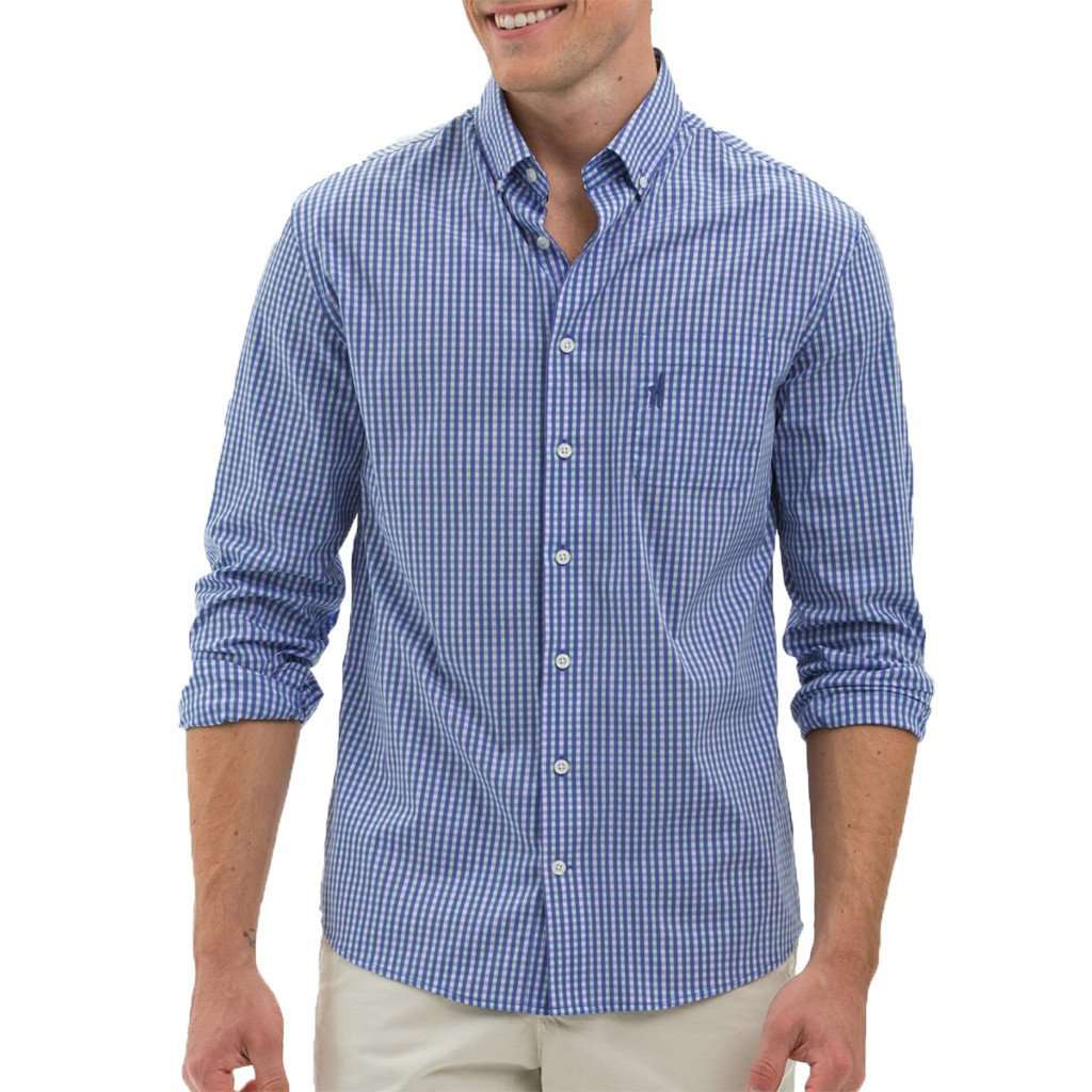 The Cypress Prep-Formance Button Down in Shade by Johnnie-O - Country Club Prep