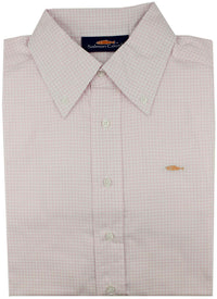 The Geneva Button-Down in Pink Check by Salmon Cove - Country Club Prep