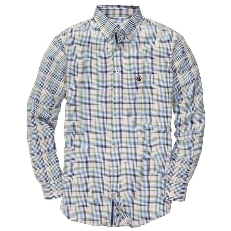 The Goal Line Pink and Green Multi Check Sport Shirt by Southern Proper - Country Club Prep