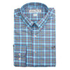 The Hadley Shirt in Blue Water Plaid by Southern Point Co. - Country Club Prep