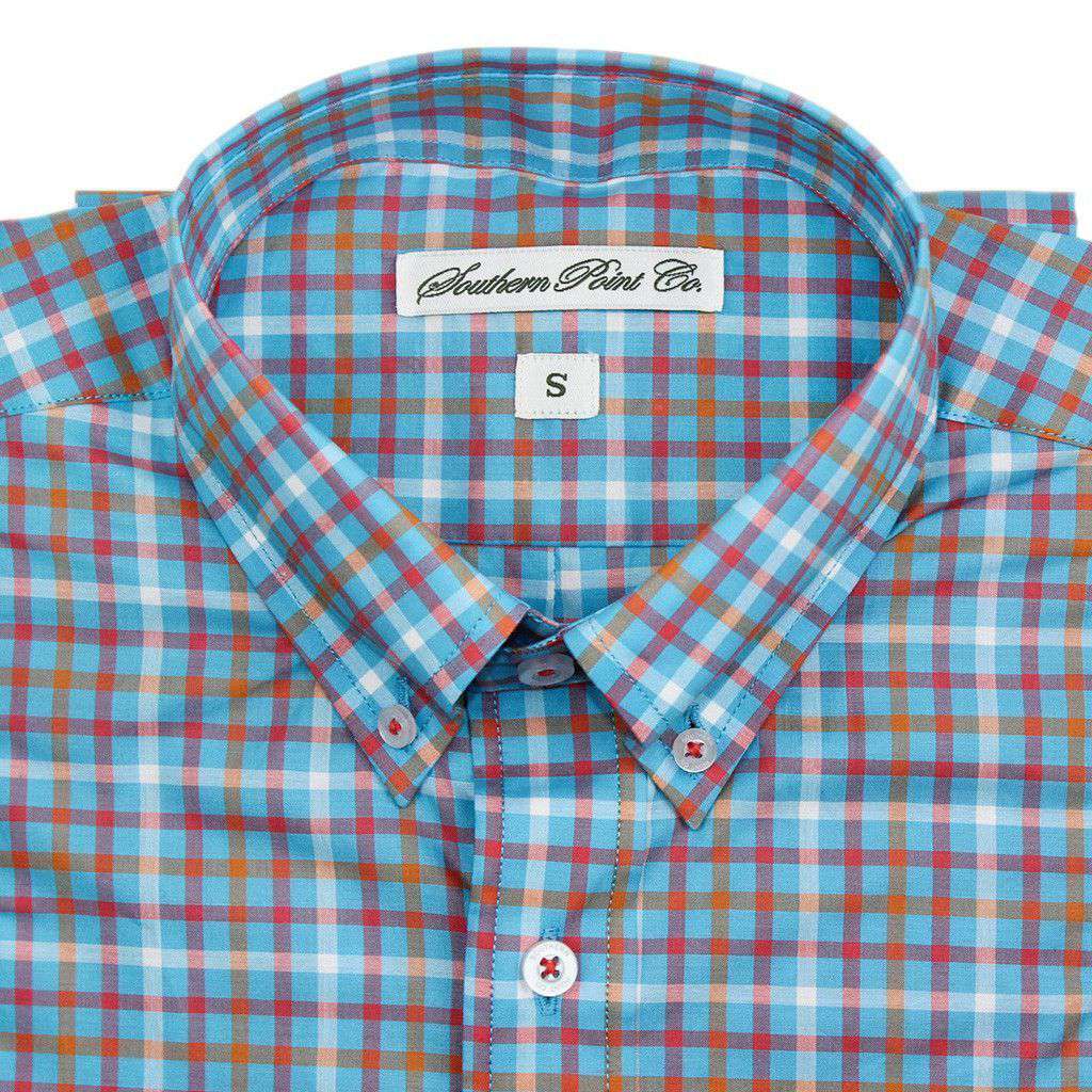 The Hadley Shirt in Blue Water Plaid by Southern Point Co. - Country Club Prep