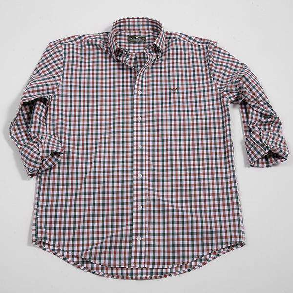 Southern Point The Hadley Shirt in Forest Check – Country Club Prep