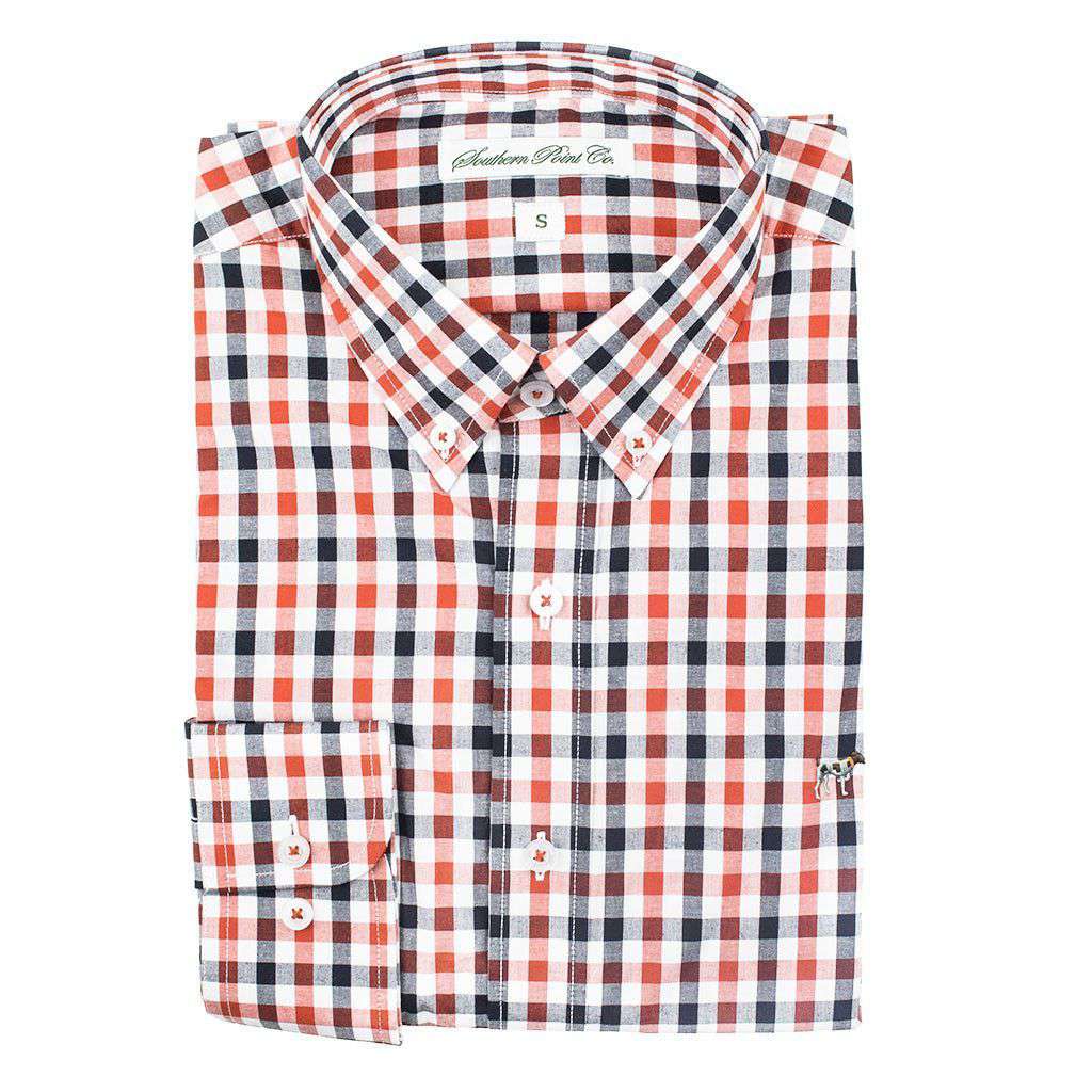 The Hadley Shirt in Large Red & Black Check by Southern Point Co. - Country Club Prep