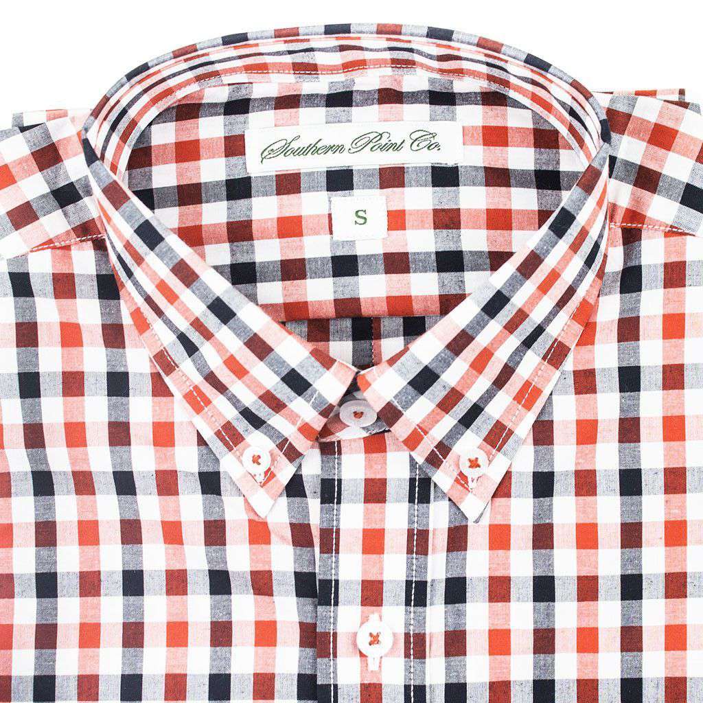 The Hadley Shirt in Large Red & Black Check by Southern Point Co. - Country Club Prep