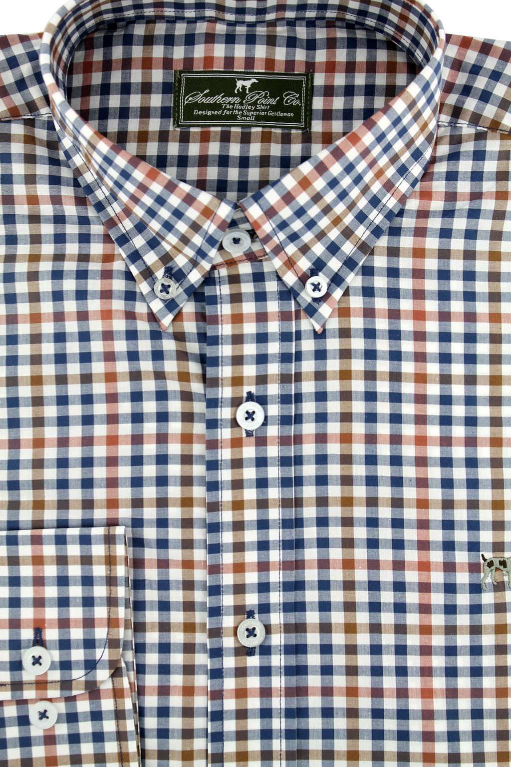 The Hadley Shirt in Midnight Marsh by Southern Point Co. - Country Club Prep