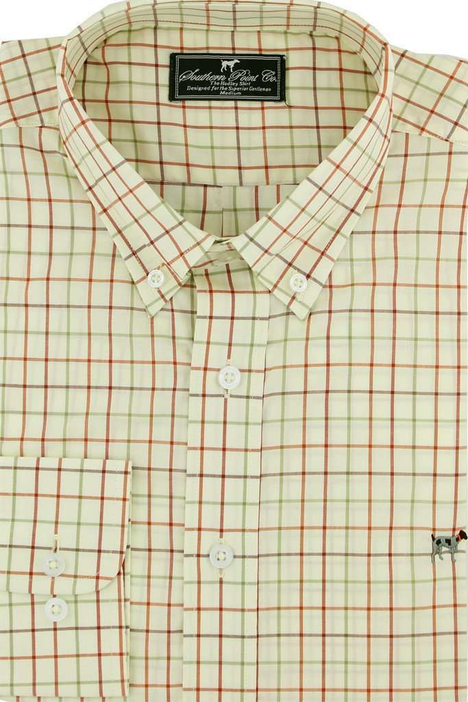 The Hadley Shirt in Pheasant Pane by Southern Point Co. - Country Club Prep