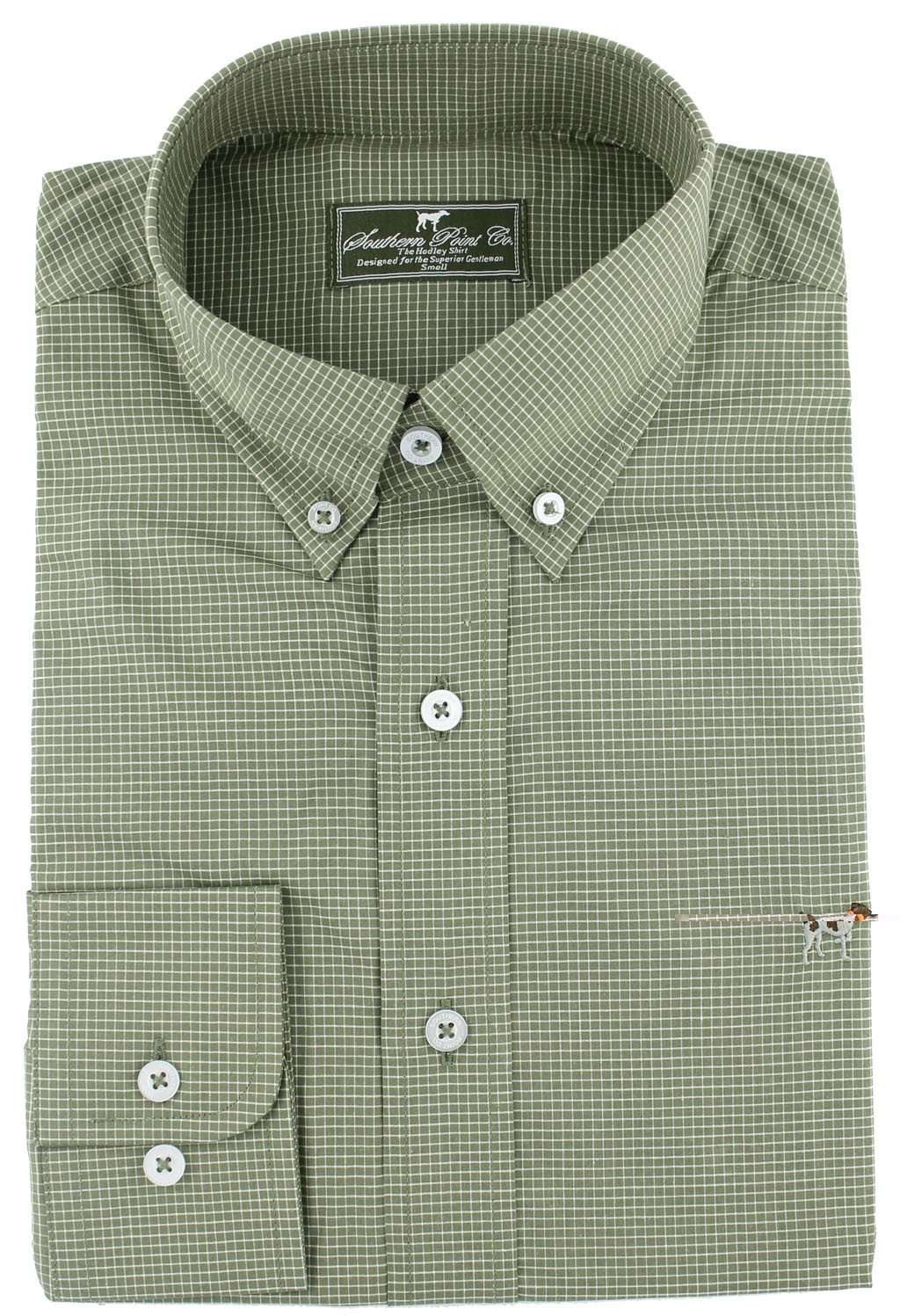 The Hadley Shirt in Pine Check by Southern Point Co. - Country Club Prep