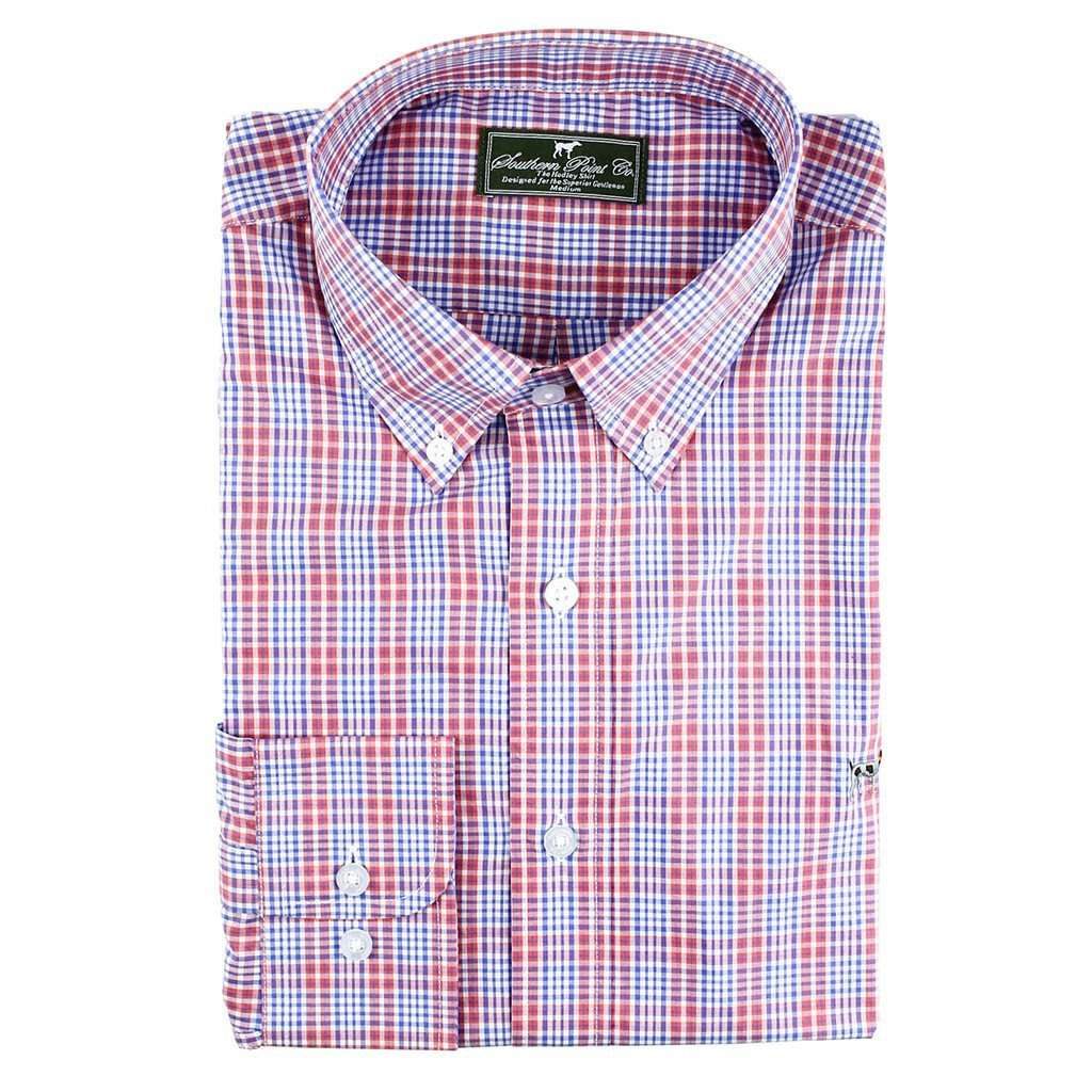 southern point dress shirts The Hadley Shirt in Rosemary Beach by Southern Point Co. Red / Small