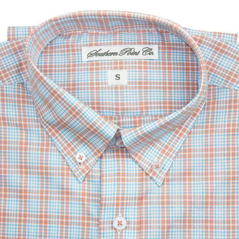 The Hadley Shirt in Salterpath Blue Plaid by Southern Point Co. - Country Club Prep