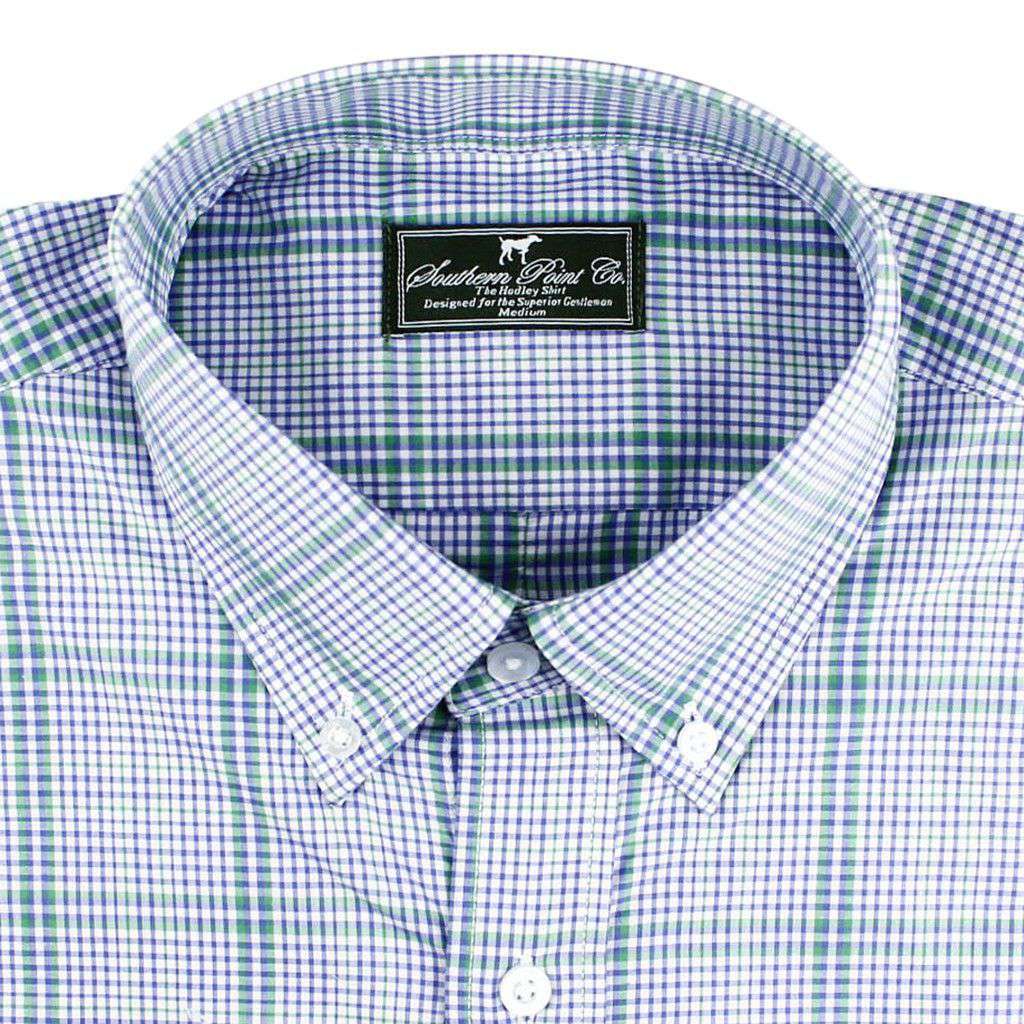 The Hadley Shirt in Sea Breeze by Southern Point Co. - Country Club Prep