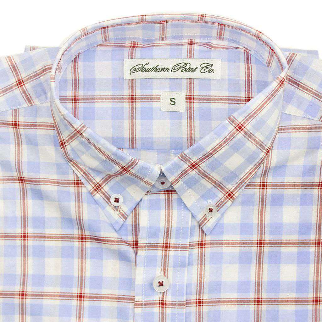 southern point dress shirts Southern Point Hadley Vintage Long Sleeve Button Down, Duck Green Covey's