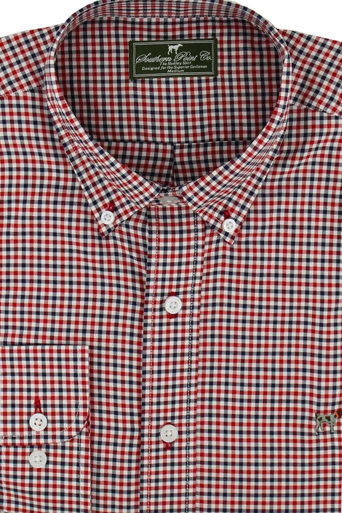 southern point dress shirts The Hadley Shirt in Tradition Check by Southern Point Co. Red / S