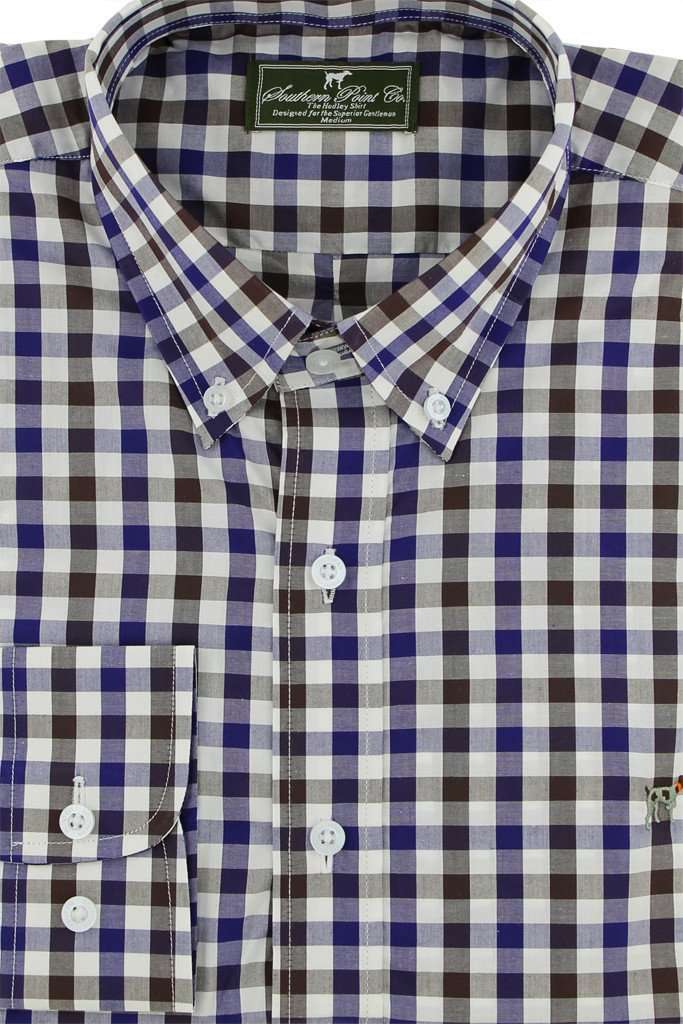 The Hadley Shirt in Waterfowl Check by Southern Point Co. - Country Club Prep