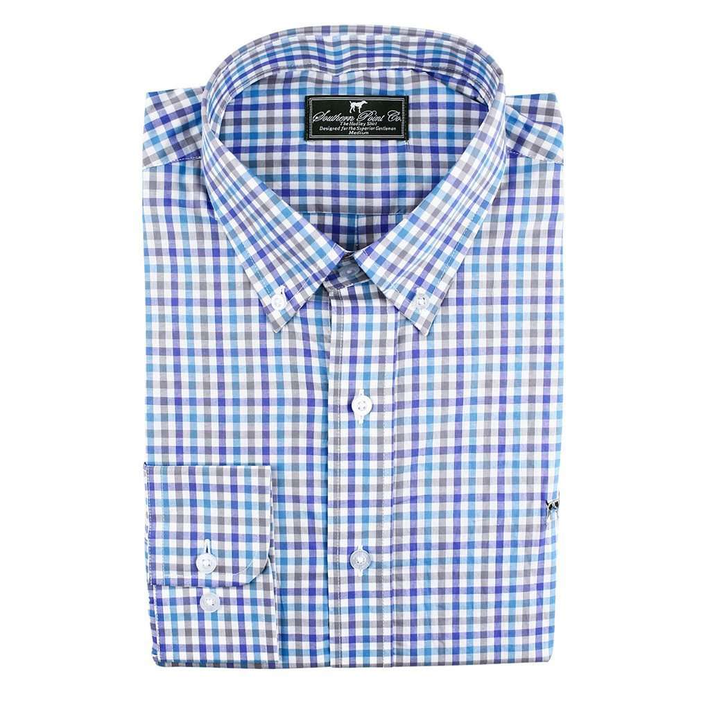 The Hadley Shirt Sea-Net Aqua by Southern Point Co. - Country Club Prep