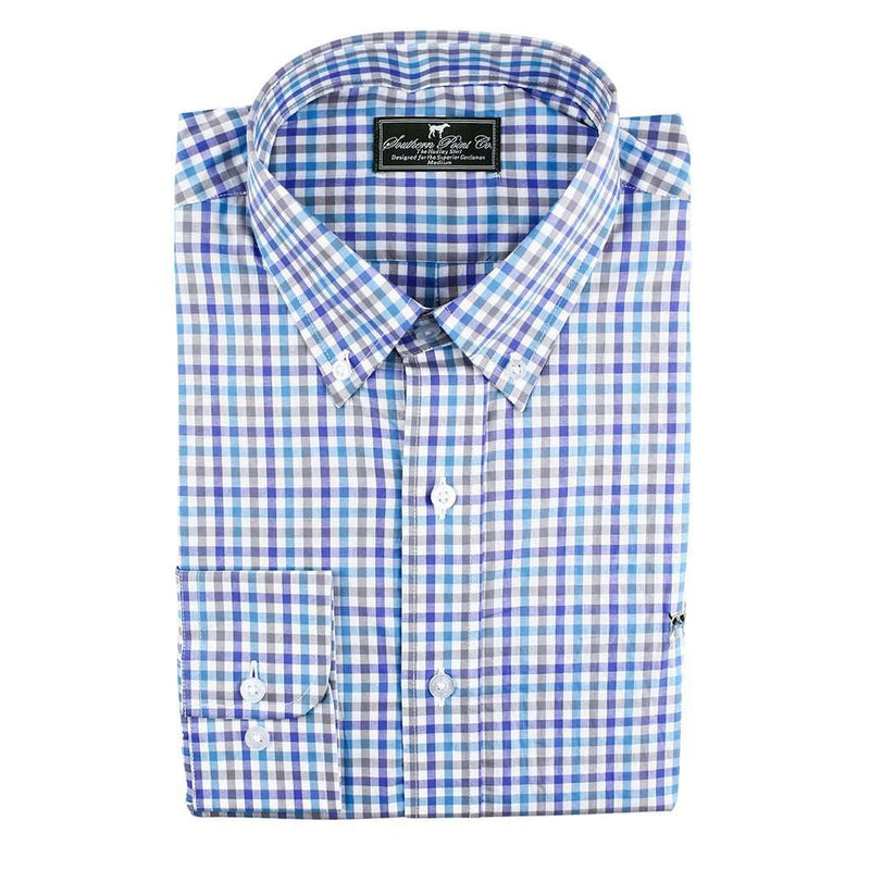 The Hadley Shirt Sea-Net Aqua by Southern Point Co. - Country Club Prep