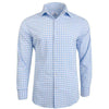 The "Hampton" Button Down in Light Blue Large Gingham by Mizzen + Main - Country Club Prep