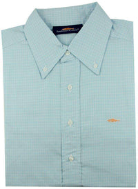 The Harbor Springs Button-Down in Light Blue Multi-Check by Salmon Cove - Country Club Prep