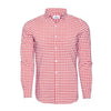 The "Hatteras" Checked Dress Shirt in Red by Mizzen+Main - Country Club Prep