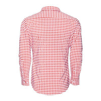The "Hatteras" Checked Dress Shirt in Red by Mizzen+Main - Country Club Prep
