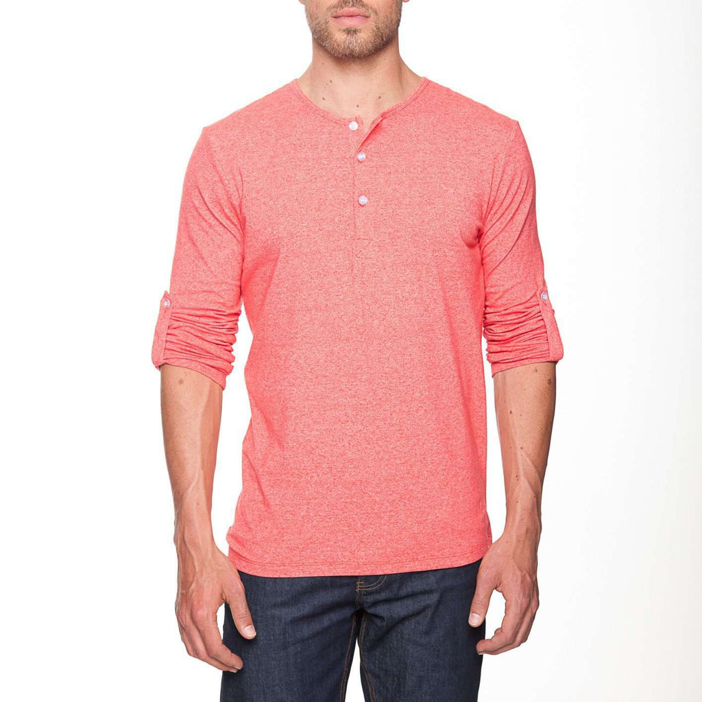Mizzen and Main The Henley Shirt in Tolowa Red – Country Club Prep