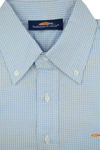 The Monterey Button-Down in Blue Check by Salmon Cove - Country Club Prep