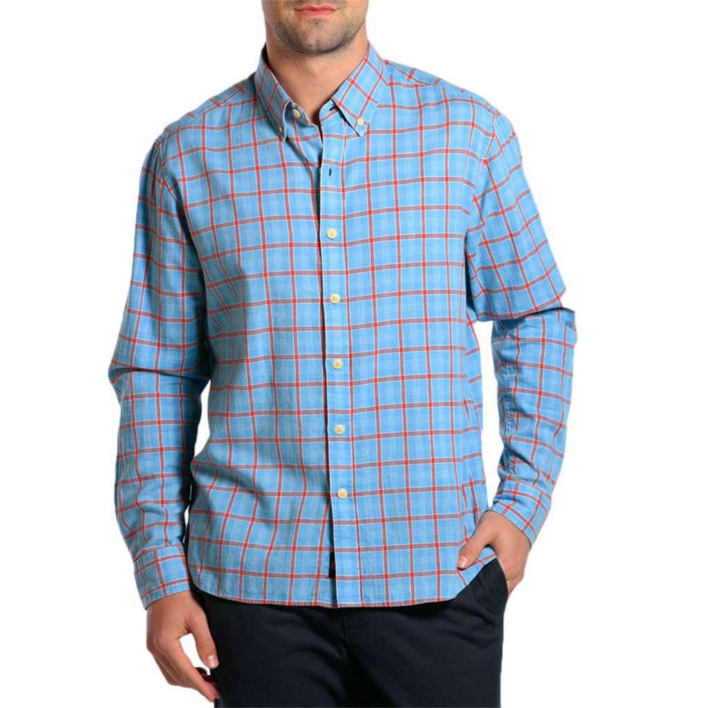 The Nikko Shirt in Faded Denim by The Normal Brand - Country Club Prep
