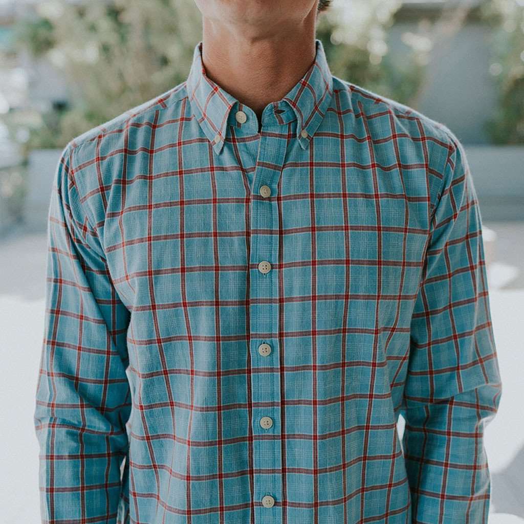 The Nikko Shirt in Faded Denim by The Normal Brand - Country Club Prep