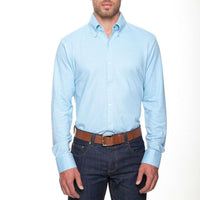 The Oxford Dress Shirt in Light Blue by Mizzen+Main - Country Club Prep