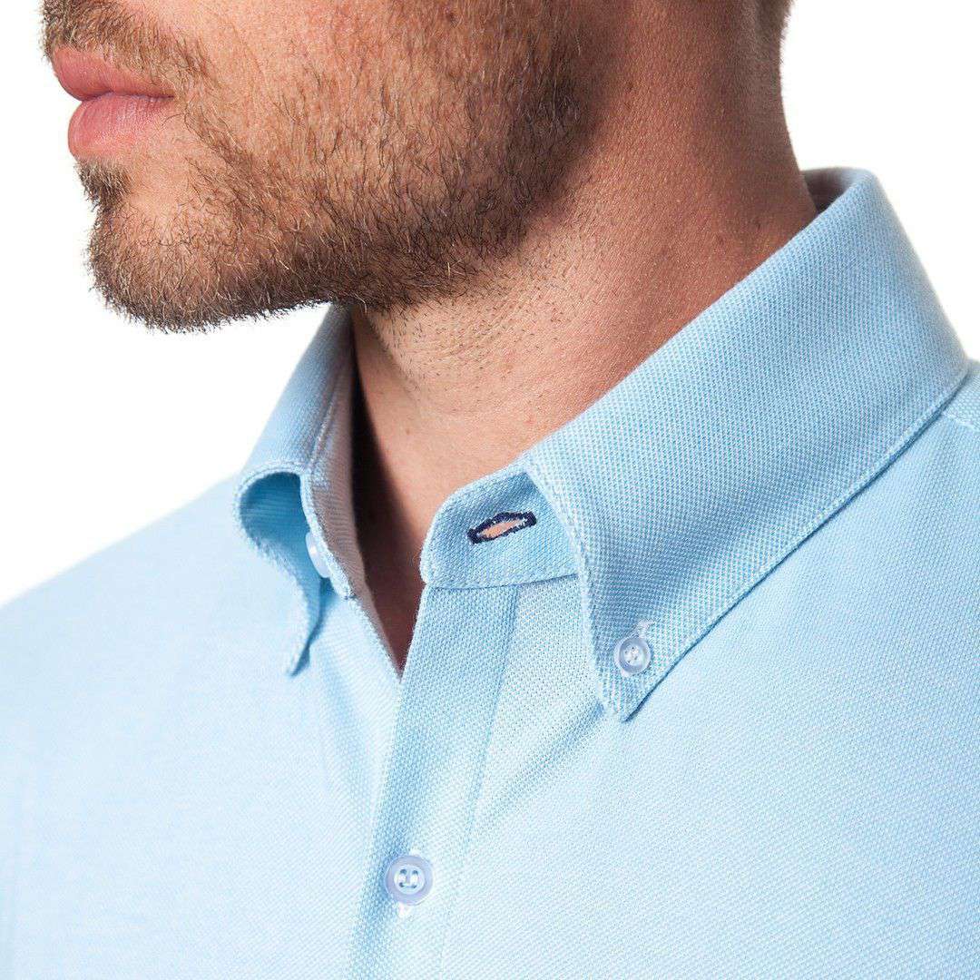 The Oxford Dress Shirt in Light Blue by Mizzen+Main - Country Club Prep